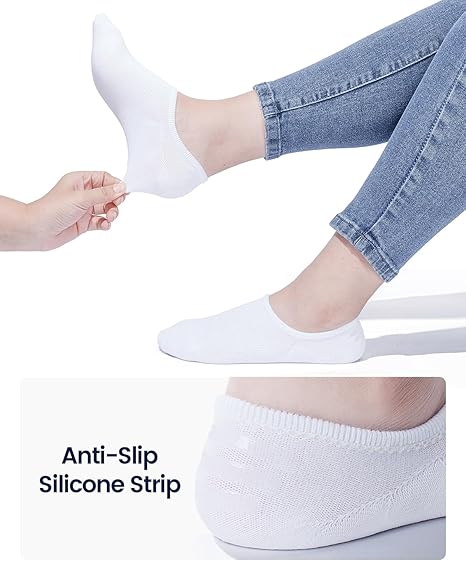 No Show Socks Women & Men Low Cut Ankle Short Anti-slid Athletic Running Casual Invisible Liner Socks